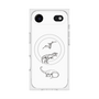 プレミアムスクエアケース with MagSafe［ Dinosaurs No.1 - White ］