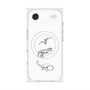 プレミアムスクエアケース with MagSafe［ Dinosaurs No.1 - White ］