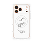 プレミアムスクエアケース with MagSafe［ Dinosaurs No.1 - White ］