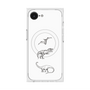 プレミアムスクエアケース with MagSafe［ Dinosaurs No.1 - White ］