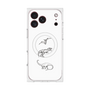 プレミアムスクエアケース with MagSafe［ Dinosaurs No.1 - White ］