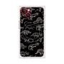 プレミアムスクエアケース with MagSafe［ Dinosaurs No.2 - Black ］