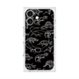 プレミアムスクエアケース with MagSafe［ Dinosaurs No.2 - Black ］