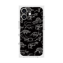 プレミアムスクエアケース with MagSafe［ Dinosaurs No.2 - Black ］
