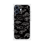 プレミアムスクエアケース with MagSafe［ Dinosaurs No.2 - Black ］
