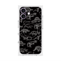 プレミアムスクエアケース with MagSafe［ Dinosaurs No.2 - Black ］