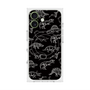 プレミアムスクエアケース with MagSafe［ Dinosaurs No.2 - Black ］