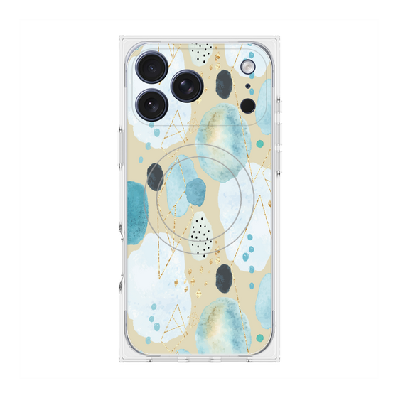 プレミアムスクエアケース with MagSafe［ 北欧水彩 - 01 ］