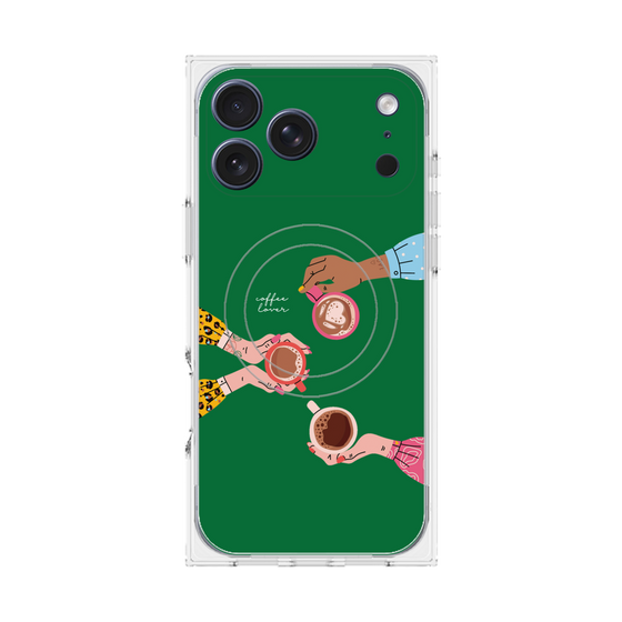 プレミアムスクエアケース with MagSafe［ Teatime - Green ］