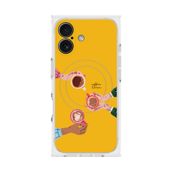 プレミアムスクエアケース with MagSafe［ Teatime - Yellow ］