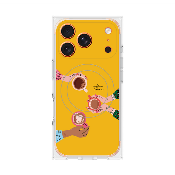 プレミアムスクエアケース with MagSafe［ Teatime - Yellow ］