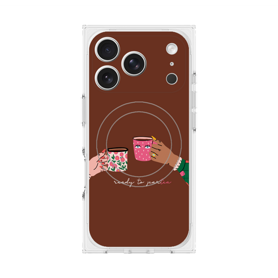 プレミアムスクエアケース with MagSafe［ Teatime - Brown ］