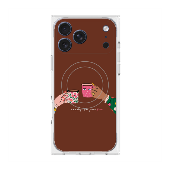 プレミアムスクエアケース with MagSafe［ Teatime - Brown ］