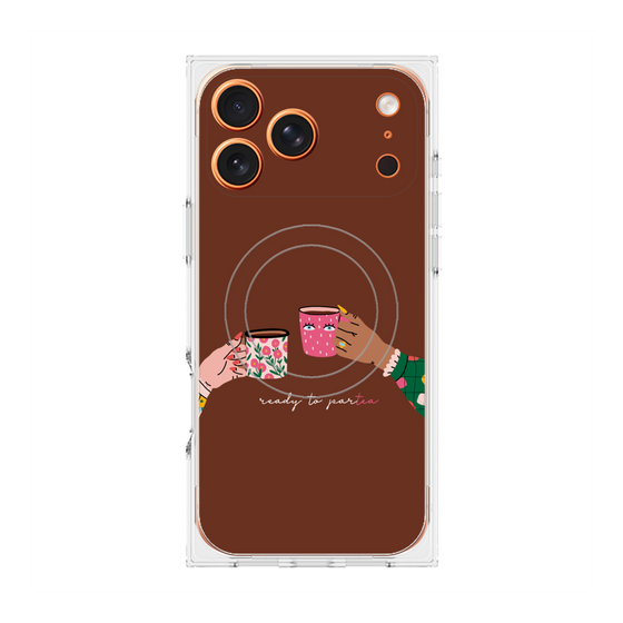 プレミアムスクエアケース with MagSafe［ Teatime - Brown ］