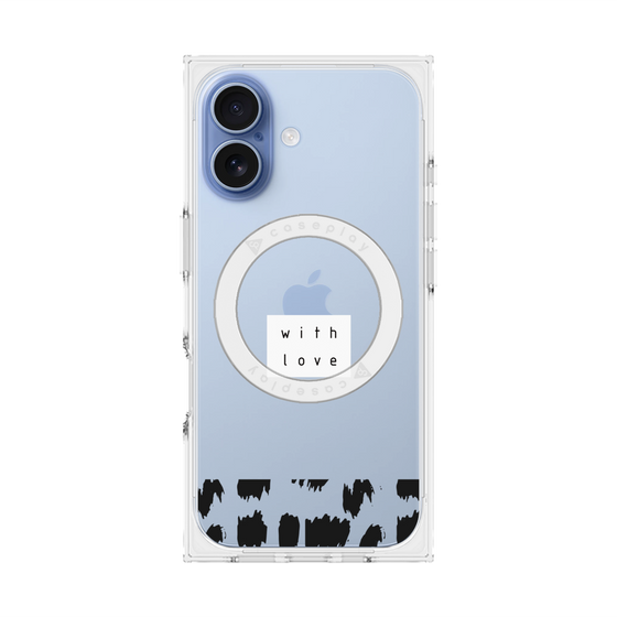 プレミアムスクエアケース with MagSafe［ artistic texture - 01 ］