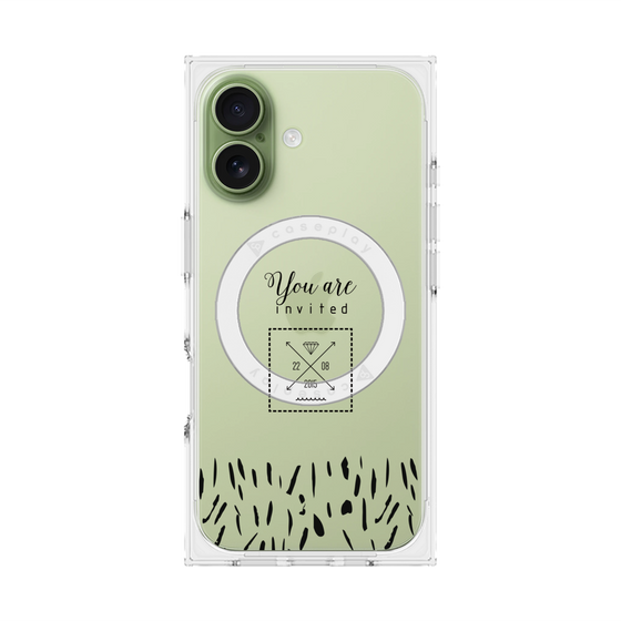 プレミアムスクエアケース with MagSafe［ artistic texture - 02 ］