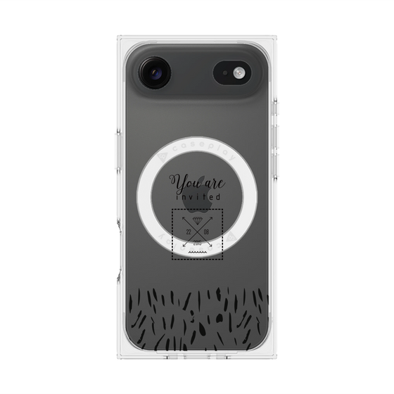プレミアムスクエアケース with MagSafe［ artistic texture - 02 ］