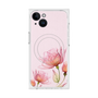 プレミアムスクエアケース with MagSafe［ Natural Flower - Pink ］