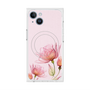 プレミアムスクエアケース with MagSafe［ Natural Flower - Pink ］