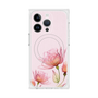 プレミアムスクエアケース with MagSafe［ Natural Flower - Pink ］