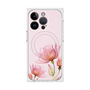 プレミアムスクエアケース with MagSafe［ Natural Flower - Pink ］