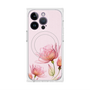 プレミアムスクエアケース with MagSafe［ Natural Flower - Pink ］