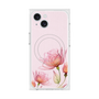 プレミアムスクエアケース with MagSafe［ Natural Flower - Pink ］