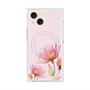 プレミアムスクエアケース with MagSafe［ Natural Flower - Pink ］