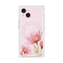 プレミアムスクエアケース with MagSafe［ Natural Flower - Pink ］
