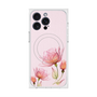 プレミアムスクエアケース with MagSafe［ Natural Flower - Pink ］