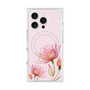プレミアムスクエアケース with MagSafe［ Natural Flower - Pink ］