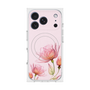 プレミアムスクエアケース with MagSafe［ Natural Flower - Pink ］