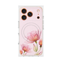 プレミアムスクエアケース with MagSafe［ Natural Flower - Pink ］