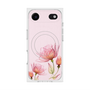 プレミアムスクエアケース with MagSafe［ Natural Flower - Pink ］