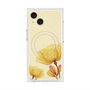 プレミアムスクエアケース with MagSafe［ Natural Flower - Yellow ］
