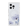 プレミアムスクエアケース with MagSafe［ Natural Flower - blue ］