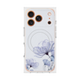 プレミアムスクエアケース with MagSafe［ Natural Flower - blue ］