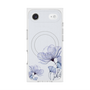 プレミアムスクエアケース with MagSafe［ Natural Flower - blue ］