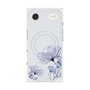 プレミアムスクエアケース with MagSafe［ Natural Flower - blue ］