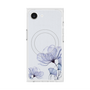 プレミアムスクエアケース with MagSafe［ Natural Flower - blue ］