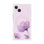 プレミアムスクエアケース with MagSafe［ Natural Flower - Purple ］