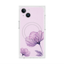 プレミアムスクエアケース with MagSafe［ Natural Flower - Purple ］
