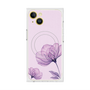 プレミアムスクエアケース with MagSafe［ Natural Flower - Purple ］