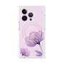 プレミアムスクエアケース with MagSafe［ Natural Flower - Purple ］