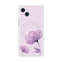 プレミアムスクエアケース with MagSafe［ Natural Flower - Purple ］