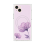 プレミアムスクエアケース with MagSafe［ Natural Flower - Purple ］