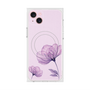 プレミアムスクエアケース with MagSafe［ Natural Flower - Purple ］