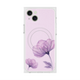 プレミアムスクエアケース with MagSafe［ Natural Flower - Purple ］