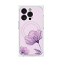 プレミアムスクエアケース with MagSafe［ Natural Flower - Purple ］