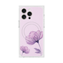 プレミアムスクエアケース with MagSafe［ Natural Flower - Purple ］
